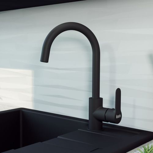 Смеситель для кухни IDDIS Cuba CU5BLJ0i05 на мойку черный - фото 2