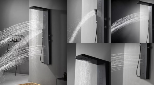 Душевая панель Cerutti SPA CT8993 прямоугольная настенная - фото 4