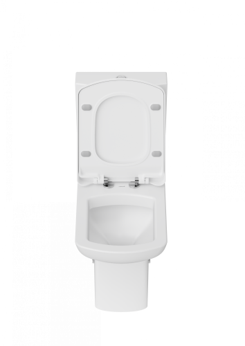 Чаша унитаза напольная Creavit Lara LR360-11CB00E-0000 цвет белый без бачка с сиденьем микролифт душевой смыв - фото 3