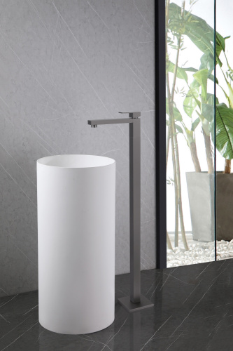 Смеситель ABBER Daheim AF8241NG напольный никель - фото 2