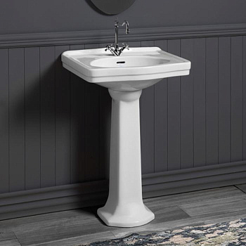 Раковина из санфаянса Simas Londra LO914bi*1 58х45 подвесная цвет белый 1 отверстие под смеситель