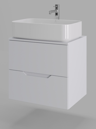 Тумба с раковиной Orange Line Li-60TuwMDF+B07-600W 61х46х71 - фото 2