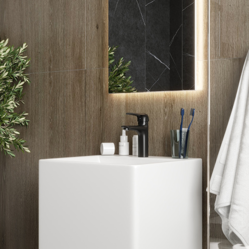 Смеситель Teymi T10255 на раковину черный - фото 4