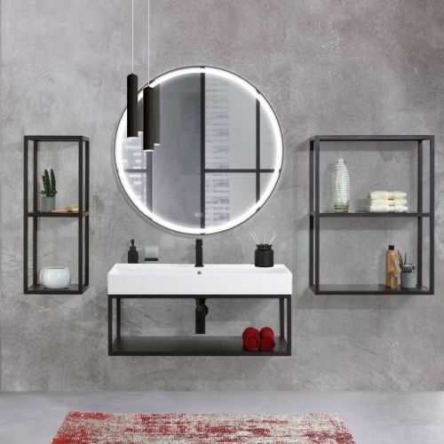 Зеркало с подсветкой Cezares CADRO CZR-SPC-CADRO-900-LED-TCH-WARM 90х90 подвесное - фото 5