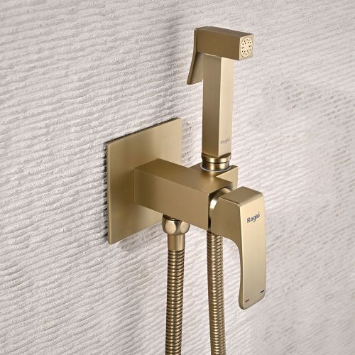Гигиенический душ со смесителем Raglo R01.52.03 сатин золотой - фото 4