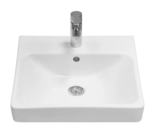 Раковина мебельная керамическая Santek Адриана 45 1.WH50.1.630 46х45 накладная цвет белый 1 отверстие под смеситель - фото 2