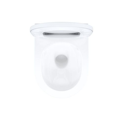 Унитаз подвесной IDDIS Slide SLIRDSEi25 белый глянец с сиденьем микролифт безободковый смыв воронка-водоворот - фото 3