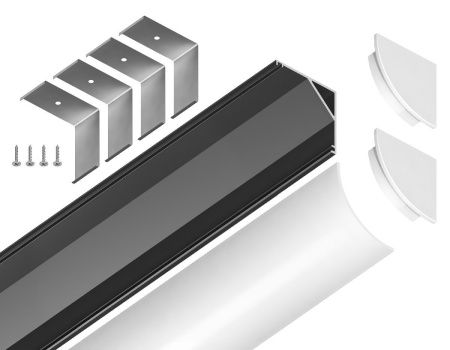 Алюминиевый угловой профиль Ambrella Light Alum Profile (Алум Профиле) GP2100BK