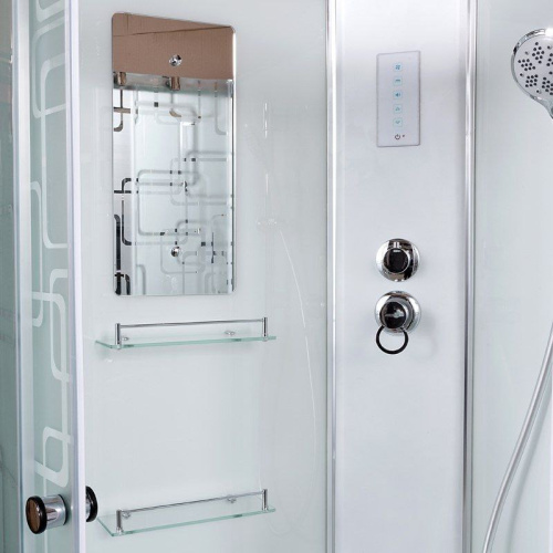 Душевая кабина AvaCan EM1580EL 80х80 четверть круга с крышей ориентация универсальная - фото 4