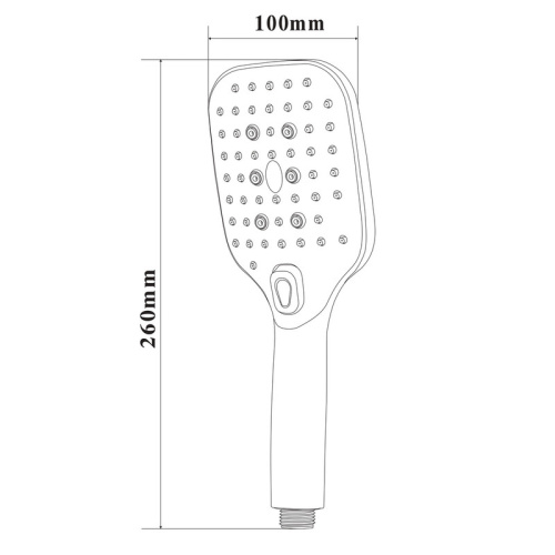Душевая лейка Bond Cube B07-9700 прямоугольная - фото 5