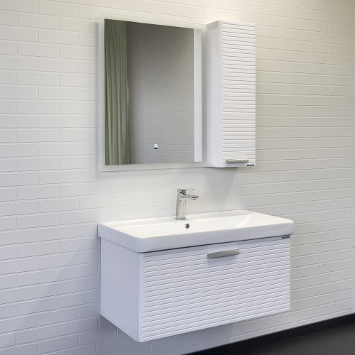 Тумба с раковиной Comforty Танжер 00-00019566CF 91х47х46 подвесная цвет белый - фото 3