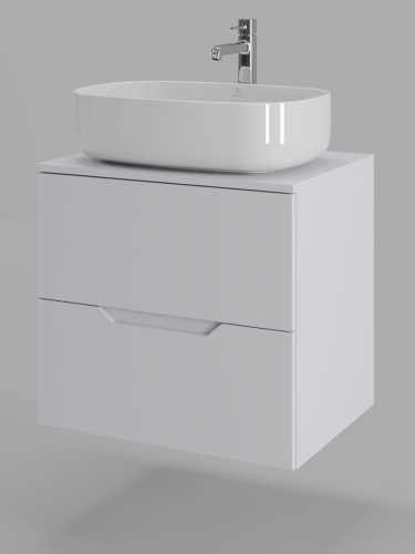 Тумба с раковиной Orange Line Li-60TuwMDF+B07-540W 61х46х71 - фото 2