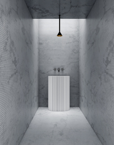 Раковина из искусственного камня Abber STEIN AS2551-H 58х38 напольная цвет белый матовый без отверстий под смеситель - фото 2