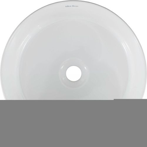 Раковина керамическая Allen Brau Fantasy 4.11032.20 40х40 накладная цвет белый без отверстий под смеситель - фото 3
