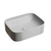 Раковина из сантехнического фарфора Ceramica Nova ELEMENT CN6052MSG 50х40 накладная цвет серый без отверстий под смеситель