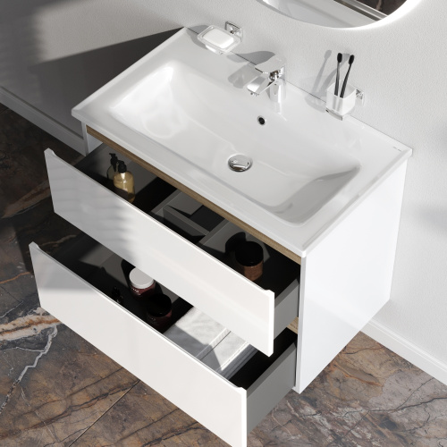 Тумба под раковину Am.Pm X-Joy M85AFHX0802WG 77х45х60 подвесная цвет белый - фото 4