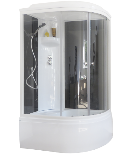 Душевая кабина Royal Bath ВК RB8120BK6-BT-L 120х80 асимметричная с крышей ориентация левая