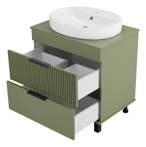 Тумба под раковину Brevita Enfida ENF-06070-0842Я 71х50х65 напольная - фото 4