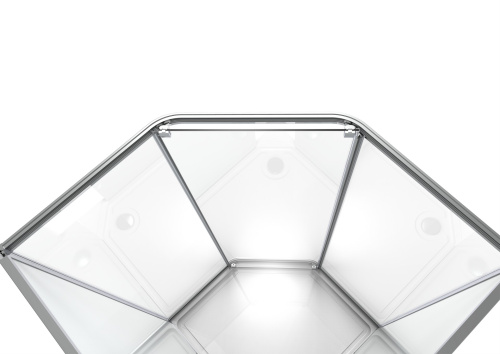 Душевая кабина Timo Ilma ILMA709-roof-709-T-STILMA-T-CH/C 90х90 пятиугольная без крыши - фото 5