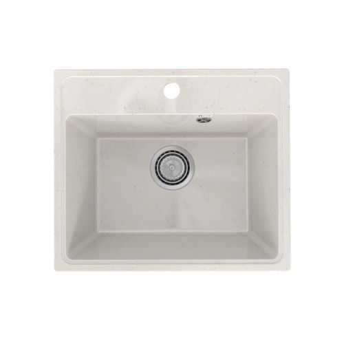 Кухонная мойка Practik PR-490 PR-M-490-001 50х40 цвет белый поверхность глянцевая - фото 2