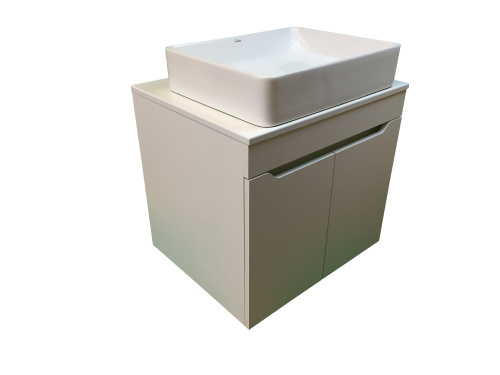 Тумба с раковиной Sintesi STL.W7019_SIN-LVB-APP-407 60х55х50 подвесная цвет белый - фото 4