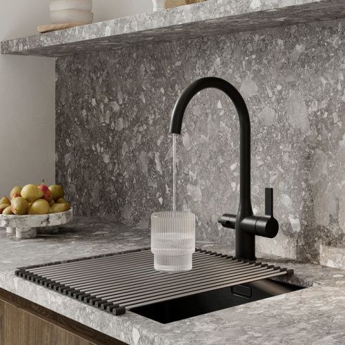 Смеситель для кухни IDDIS Pure PURBLFJi05 на мойку черный матовый - фото 3