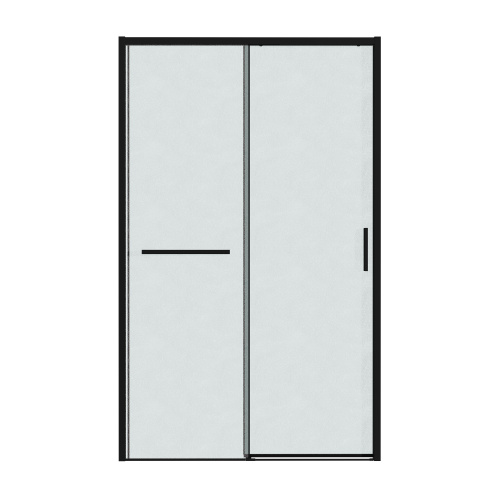 Душевая дверь Grossman Style 100.K33.05.130.21.02 130х195 стекло текстурное профиль черный матовый