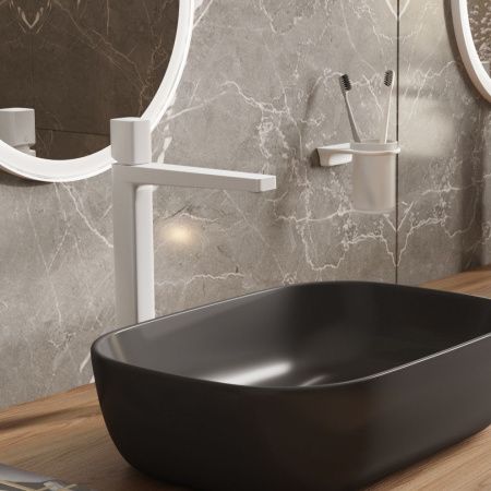 Смеситель для раковины Wasserkraft Saale 9500 9503H на столешницу белый