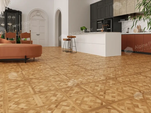 SPC ламинат Alpine Floor Parquet Sirocco ECO 25-2 PARQUET SIROCCO Лувр толщина 0.6 см 43 класс 595х595 - фото 2