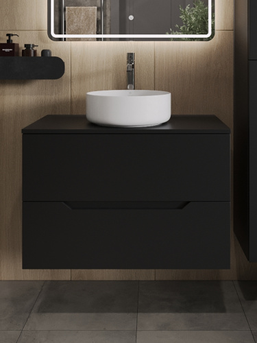 Тумба с раковиной Orange Line Li-80TubMDF+B09-360W 81х46х66 - фото 3