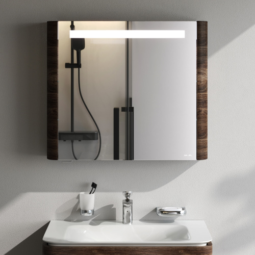 Зеркало-шкаф Am.Pm Sensation M30MCL0801NF 80х15х70 подвесной цвет орех