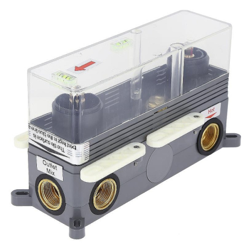 Душевая система ALMAes Olef TVZ-0898 встраиваемая цвет черный с термостатом - фото 5