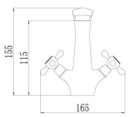 Смеситель Fmark FM1027 на раковину хром - фото 2