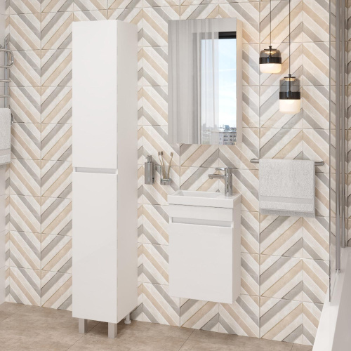 Тумба под раковину Onika Милтон 104007 39х21х56 подвесная - фото 5