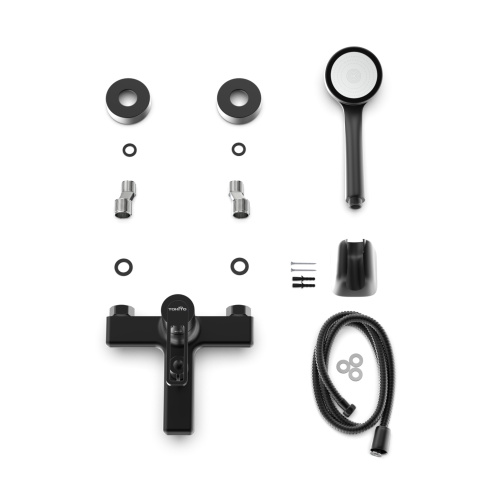 Смеситель для ванны Tokito KUDO TOK-KUD-1014 настенный черный - фото 5