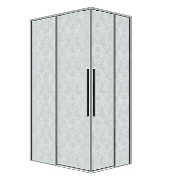 Душевой уголок Grossman Galaxy 300.K33.01.1110.10.02 110х100 стекло прозрачное профиль хром глянцевый без поддона