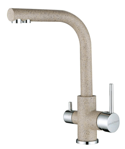 Смеситель для кухни Paulmark ESSEN Es213011-302 на раковину песочный