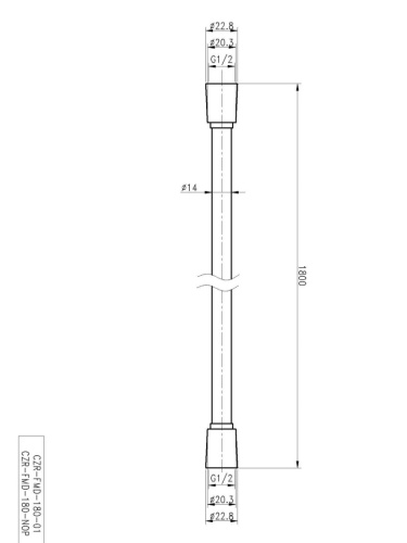 Шланг для душа Cezares CZR CZR-FMD-180-01 хром - фото 2