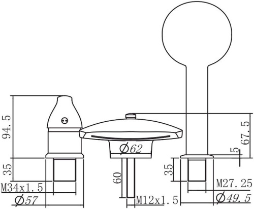 Смеситель Aquanet Practic AF111-63B на борт ванны хром - фото 5