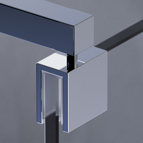 Душевая перегородка Am.Pm Func W84WI-90-F1-MTE 90х200 стекло прозрачное профиль хром глянцевый - фото 3