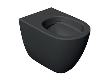 Чаша унитаза приставная Hatria FUSION A0Y1ZA08 цвет серый без сиденья безободковая душевой смыв