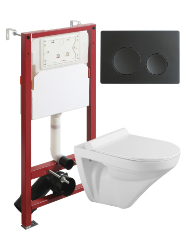 Комплект унитаз с инсталляцией и клавишей смыва Agger ATI06100+APB144 - фото 2