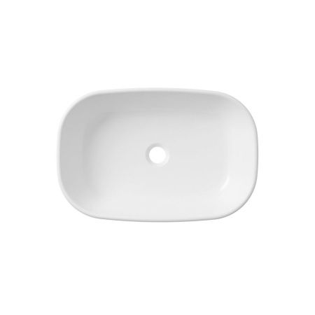 Раковина из сантехнического фарфора Lavinia Boho Bathroom Sink 33311002 50х40 накладная цвет белый без отверстий под смеситель