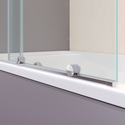 Душевая шторка на ванну RGW Screens 06114609-11 90х150 стекло прозрачное профиль хром глянцевый ориентация универсальная - фото 5