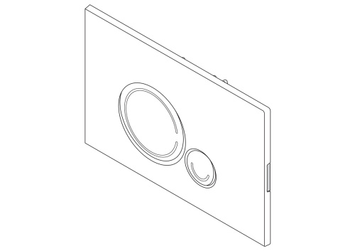 Клавиша смыва механическая BelBagno SFERA BB017-SR-NERO.M цвет черный матовый - фото 4