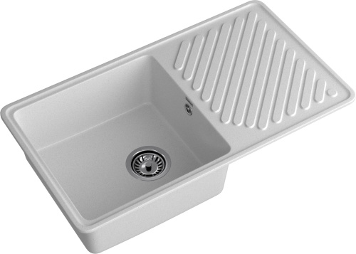 Кухонная мойка Granfest Quarz 53 серый 85х48 цвет серый поверхность матовая - фото 2