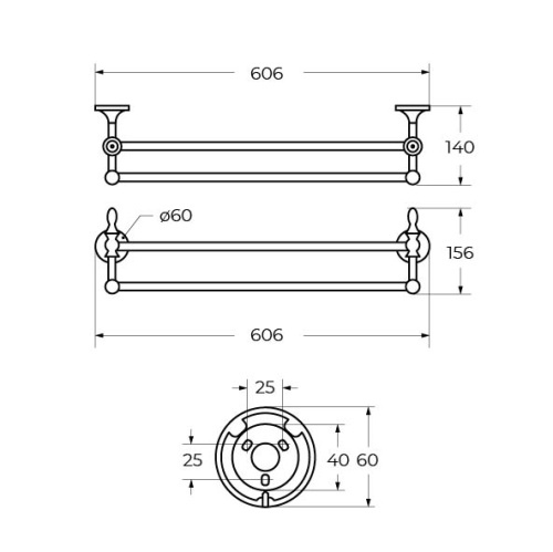 Полотенцедержатель Art&Max BOHEMIA AM-E-4248-Do - фото 2