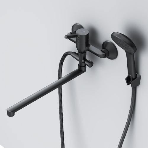 Смеситель для ванны и душа Am.Pm X-Joy S F85B90122 настенный черный - фото 4