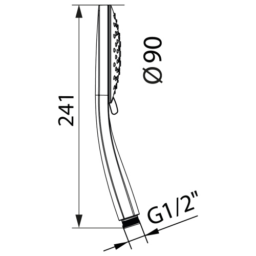 Душевая лейка Clever MAR  61143 круглая - фото 2