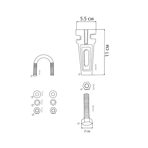 Ножки для ванны Vinsent Veron VB0011 - фото 2